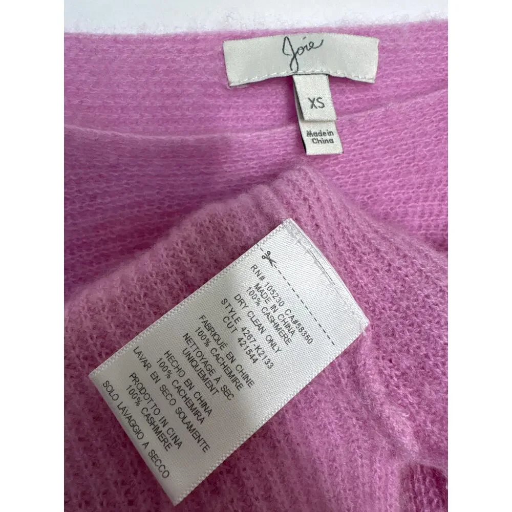 Joie cashmere fall spring long sleeve cowl neck cozy sweater XS